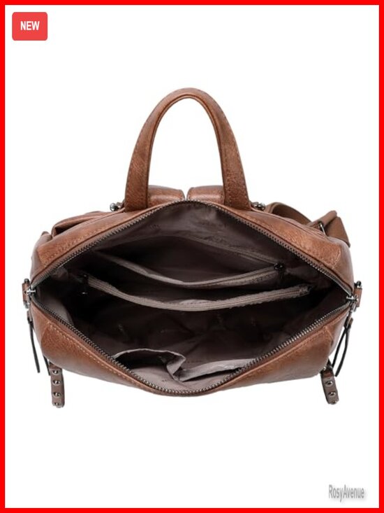 Vegan Leather Fashion Backpack Purse for Women Travel Laptop Daypack